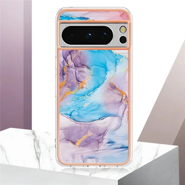 YB IMD Series-1 For Google Pixel 8 Pro Case IMD Soft TPU Electroplating Phone Cover