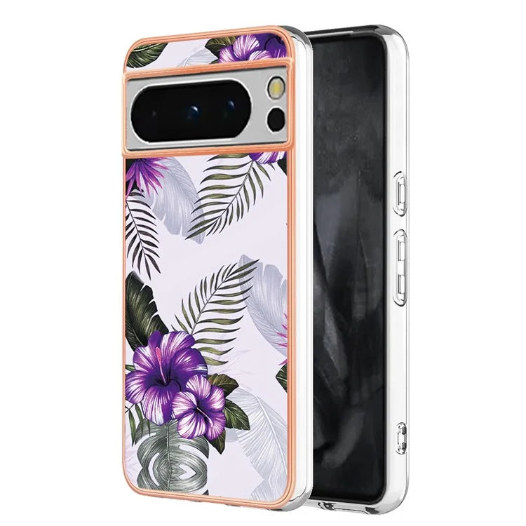 YB IMD Series-1 For Google Pixel 8 Pro Case IMD Soft TPU Electroplating Phone Cover