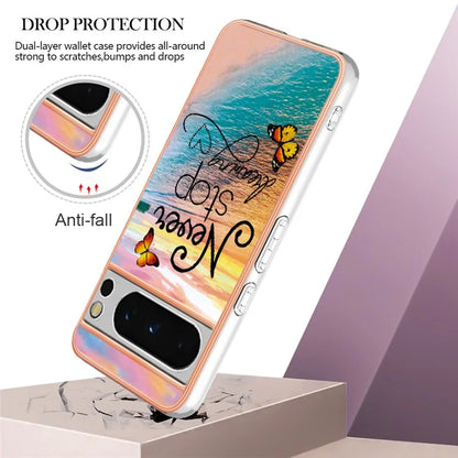 YB IMD Series-1 For Google Pixel 8 Pro Case IMD Soft TPU Electroplating Phone Cover