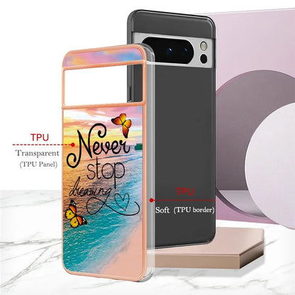 YB IMD Series-1 For Google Pixel 8 Pro Case IMD Soft TPU Electroplating Phone Cover