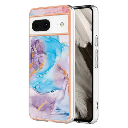 YB IMD Series-1 For Google Pixel 8 TPU Case IMD Pattern Electroplated Phone Cover