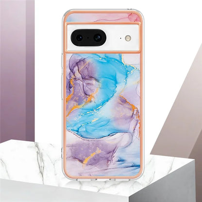 YB IMD Series-1 For Google Pixel 8 TPU Case IMD Pattern Electroplated Phone Cover