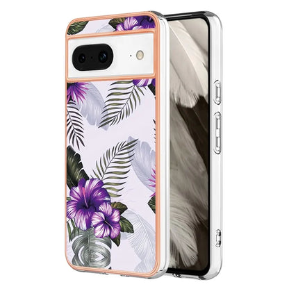 YB IMD Series-1 For Google Pixel 8 TPU Case IMD Pattern Electroplated Phone Cover