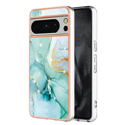 YB IMD Series-2 For Google Pixel 8 Pro Case Marble Pattern Electroplating TPU Phone Cover