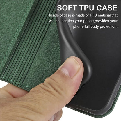 For Samsung Galaxy A25 5G (Global) (161.0 x 76.5 x 8.3mm) Case Woven Texture PU Leather Stand Phone Wallet Cover with Strap