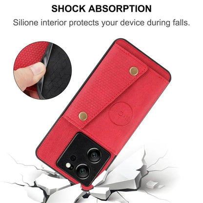 For Xiaomi 13T / 13T Pro / Redmi K60 Ultra Cover Card Slots PU Leather+TPU Phone Kickstand Case