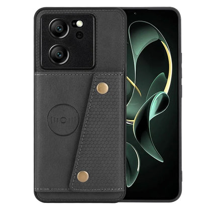 For Xiaomi 13T / 13T Pro / Redmi K60 Ultra Cover Card Slots PU Leather+TPU Phone Kickstand Case