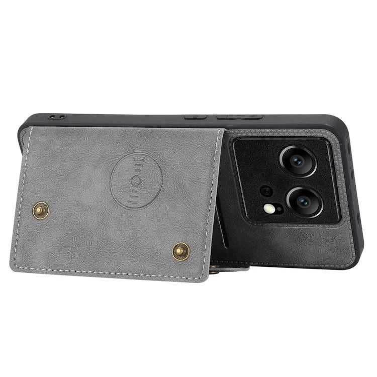 For Xiaomi 13T / 13T Pro / Redmi K60 Ultra Cover Card Slots PU Leather+TPU Phone Kickstand Case