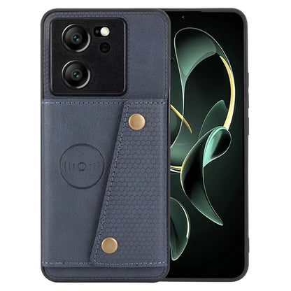 For Xiaomi 13T / 13T Pro / Redmi K60 Ultra Cover Card Slots PU Leather+TPU Phone Kickstand Case