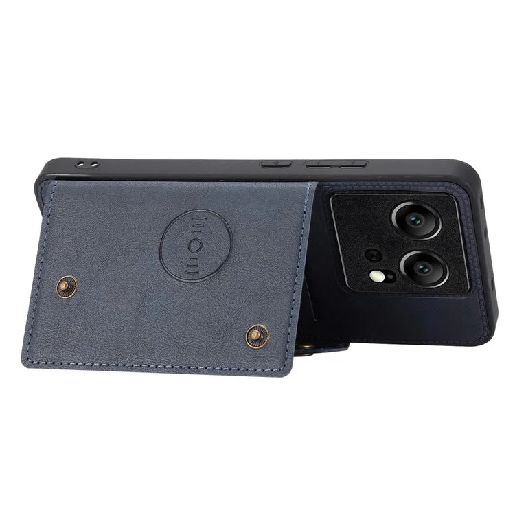 For Xiaomi 13T / 13T Pro / Redmi K60 Ultra Cover Card Slots PU Leather+TPU Phone Kickstand Case