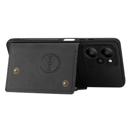 For Xiaomi Redmi Note 12R 5G Case PU Leather Coated TPU Phone Cover with Card Slots
