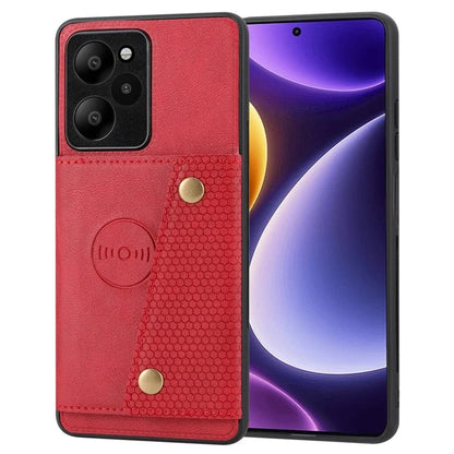 For Xiaomi Redmi Note 12R 5G Case PU Leather Coated TPU Phone Cover with Card Slots