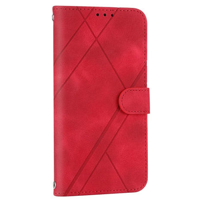 For Sony Xperia 5 V Case Imprinted Line Wallet Leather Phone Cover