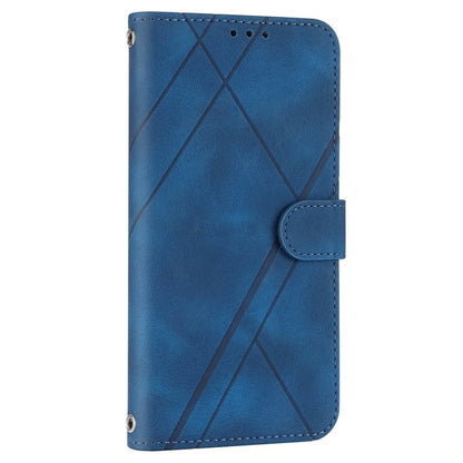 For Sony Xperia 5 V Case Imprinted Line Wallet Leather Phone Cover