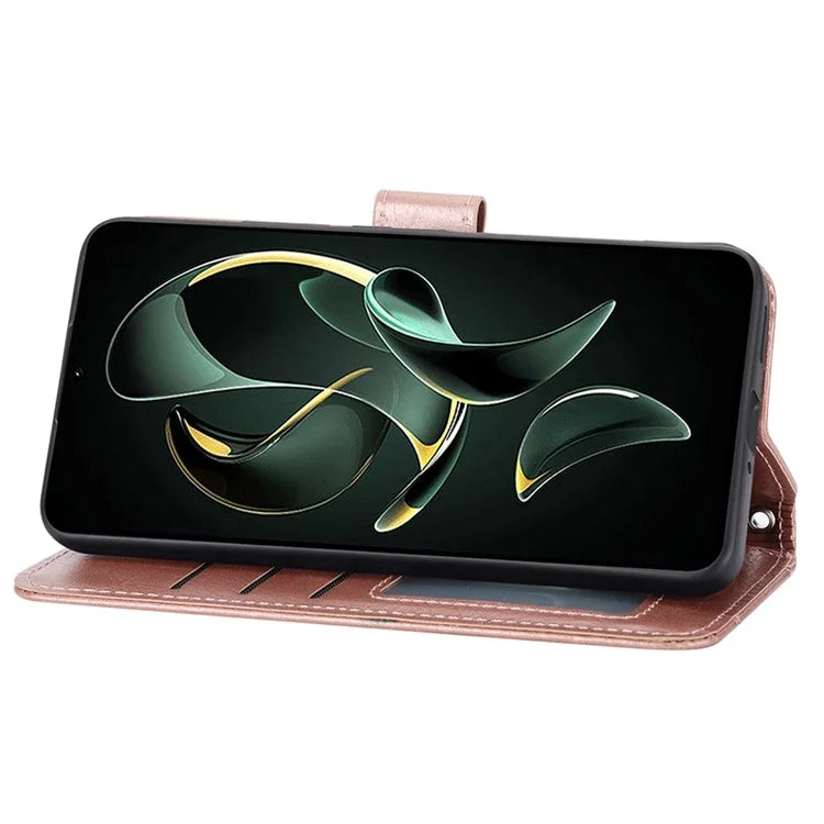 For Xiaomi Redmi K60 Ultra / 13T / 13T Pro Case Shockproof Leather Wallet Phone Cover with Long and Short Straps