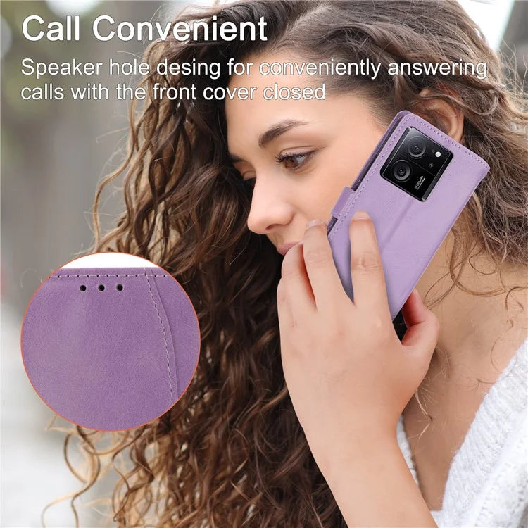 For Xiaomi Redmi K60 Ultra / 13T / 13T Pro Case Shockproof Leather Wallet Phone Cover with Long and Short Straps