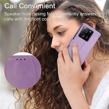 For Xiaomi Redmi K60 Ultra / 13T / 13T Pro Case Shockproof Leather Wallet Phone Cover with Long and Short Straps