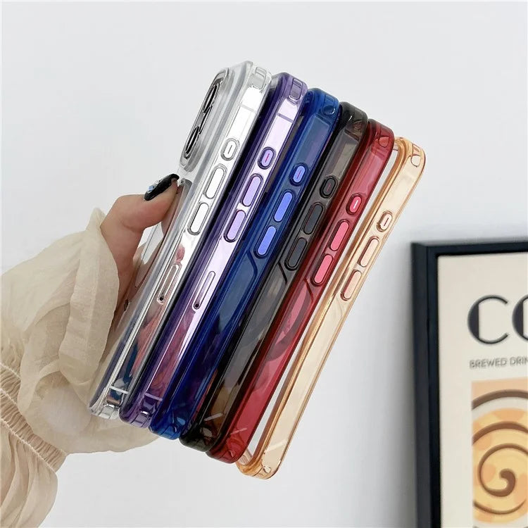 For iPhone 15 Pro Kickstand Case Compatible with MagSafe TPU+PC Clear Phone Cover
