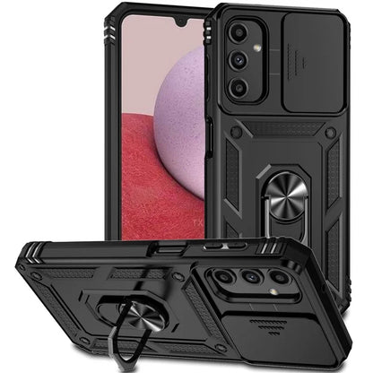 For Samsung Galaxy S23 FE Case Slide Camera Protection Kickstand Phone Cover
