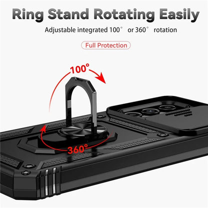 For Samsung Galaxy S23 FE Case Slide Camera Protection Kickstand Phone Cover