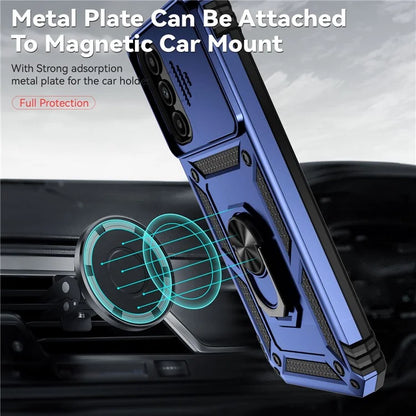 For Samsung Galaxy S23 FE Case Slide Camera Protection Kickstand Phone Cover