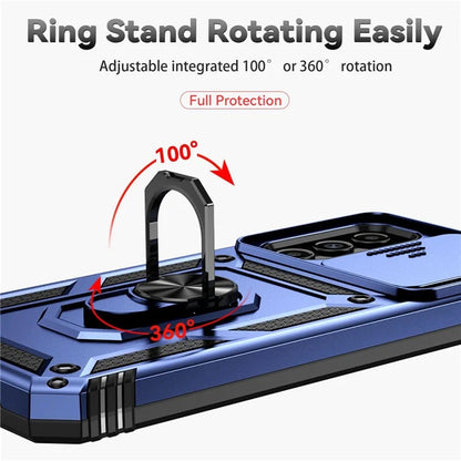 For Samsung Galaxy S23 FE Case Slide Camera Protection Kickstand Phone Cover