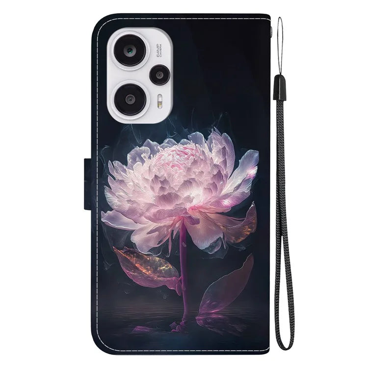 For Xiaomi Poco F5 5G / Redmi Note 12 Turbo Case PU Leather Stand Cover