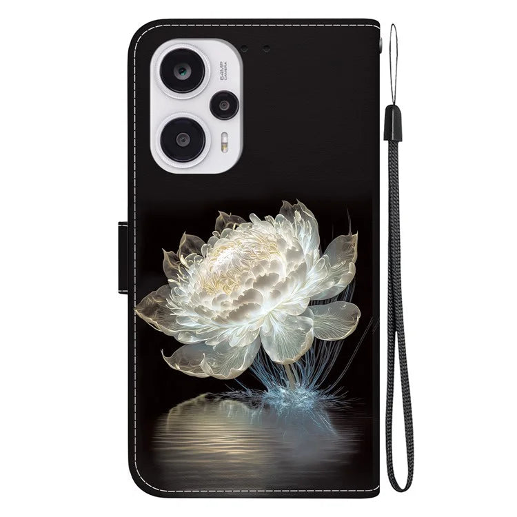 For Xiaomi Poco F5 5G / Redmi Note 12 Turbo Case PU Leather Stand Cover