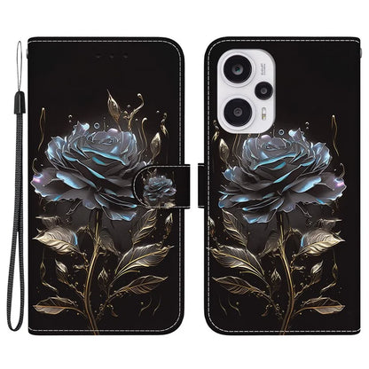 For Xiaomi Poco F5 5G / Redmi Note 12 Turbo Case PU Leather Stand Cover