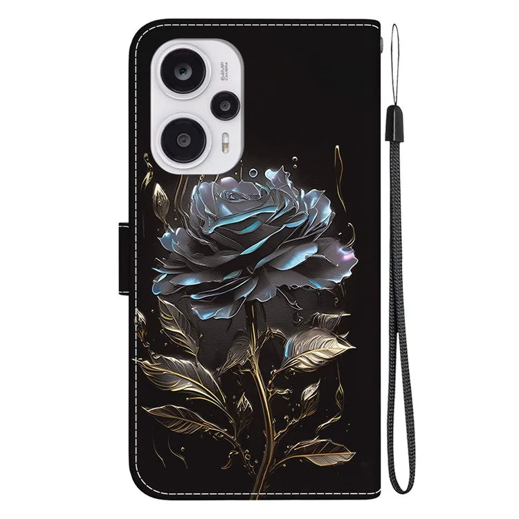 For Xiaomi Poco F5 5G / Redmi Note 12 Turbo Case PU Leather Stand Cover