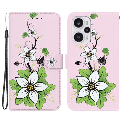 For Xiaomi Poco F5 5G / Redmi Note 12 Turbo Case PU Leather Stand Cover