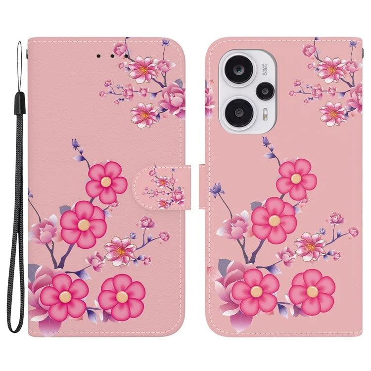 For Xiaomi Poco F5 5G / Redmi Note 12 Turbo Case PU Leather Stand Cover