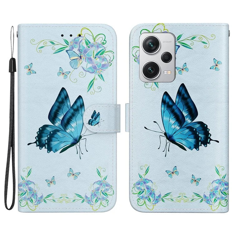 For Xiaomi Redmi Note 12 Pro+ 5G Case Pattern Printing Phone Wallet Cover