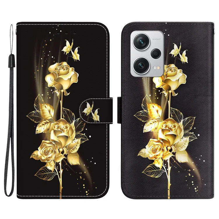 For Xiaomi Redmi Note 12 Pro+ 5G Case Pattern Printing Phone Wallet Cover