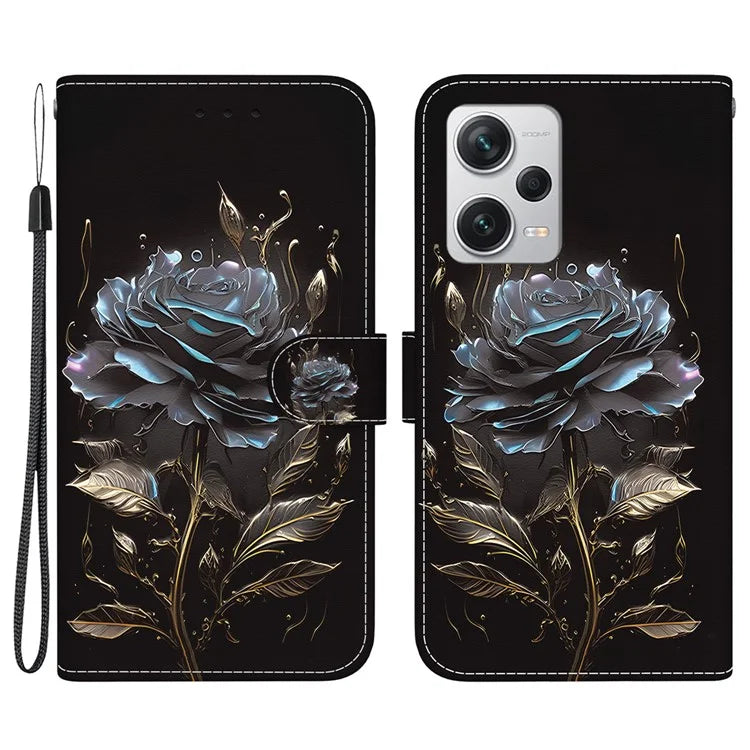 For Xiaomi Redmi Note 12 Pro+ 5G Case Pattern Printing Phone Wallet Cover