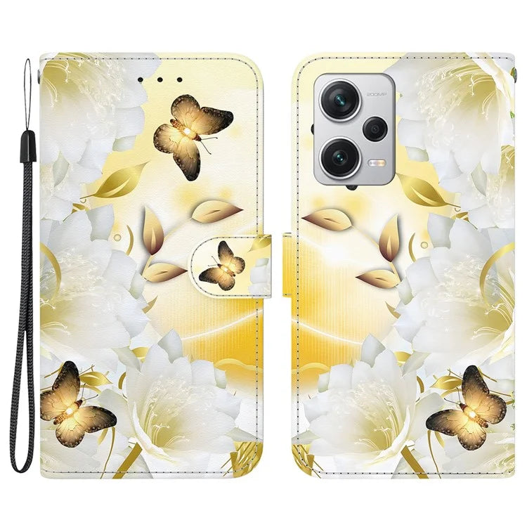 For Xiaomi Redmi Note 12 Pro+ 5G Case Pattern Printing Phone Wallet Cover