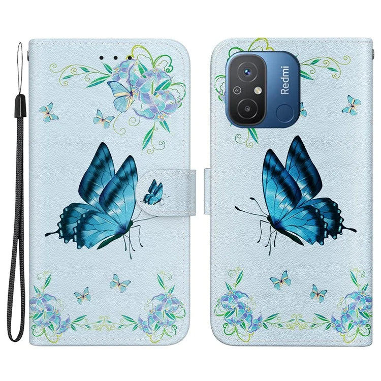 For Xiaomi Redmi 12C 4G Case Anti-scratch Wallet Phone Cover