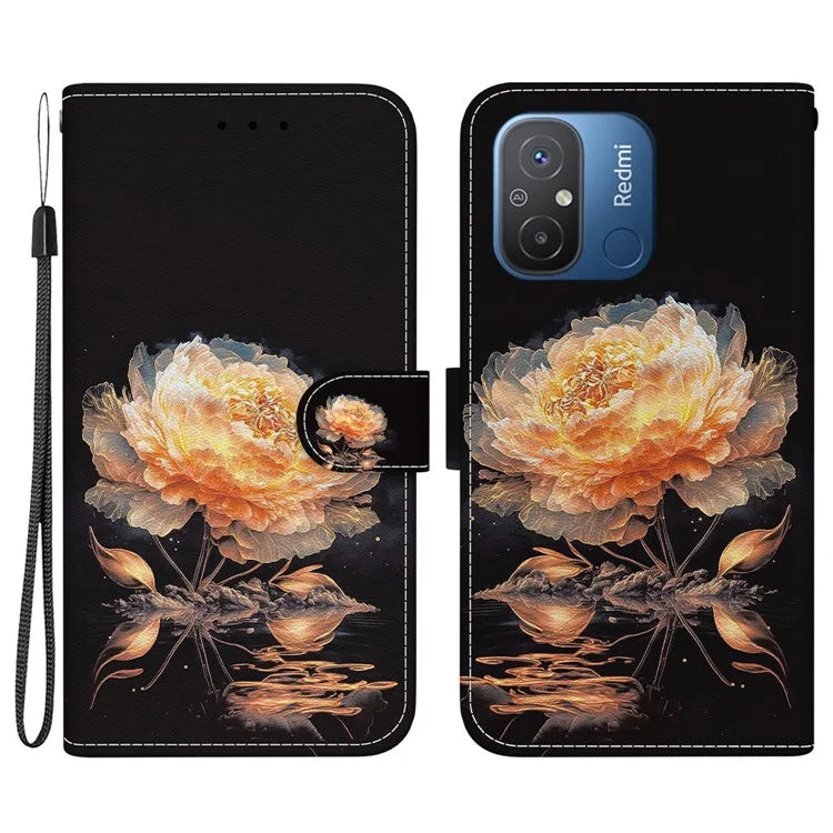For Xiaomi Redmi 12C 4G Case Anti-scratch Wallet Phone Cover