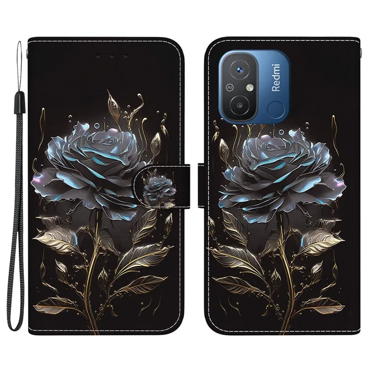 For Xiaomi Redmi 12C 4G Case Anti-scratch Wallet Phone Cover