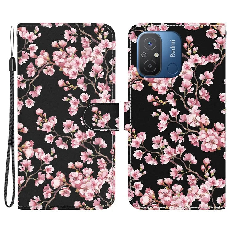 For Xiaomi Redmi 12C 4G Case Anti-scratch Wallet Phone Cover