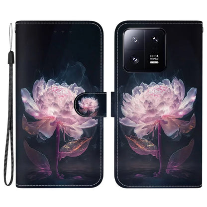 For Xiaomi 13 Pro 5G Case Pattern Printing Folio Flip Phone Cover