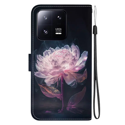 For Xiaomi 13 Pro 5G Case Pattern Printing Folio Flip Phone Cover