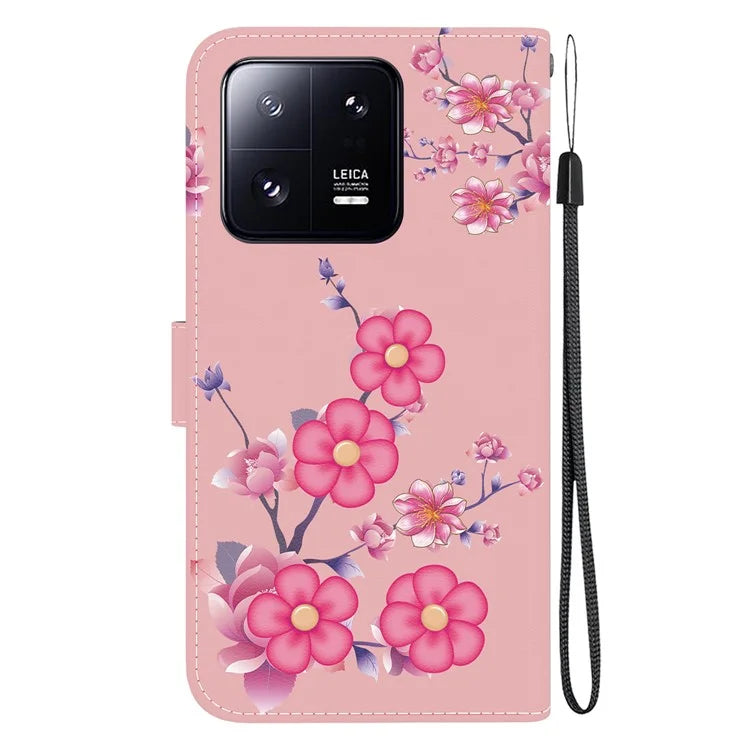 For Xiaomi 13 Pro 5G Case Pattern Printing Folio Flip Phone Cover