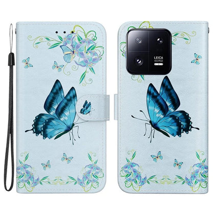 For Xiaomi 13 Pro 5G Case Pattern Printing Folio Flip Phone Cover