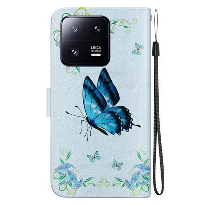 For Xiaomi 13 Pro 5G Case Pattern Printing Folio Flip Phone Cover