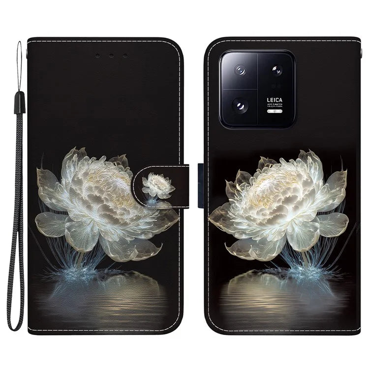 For Xiaomi 13 Pro 5G Case Pattern Printing Folio Flip Phone Cover