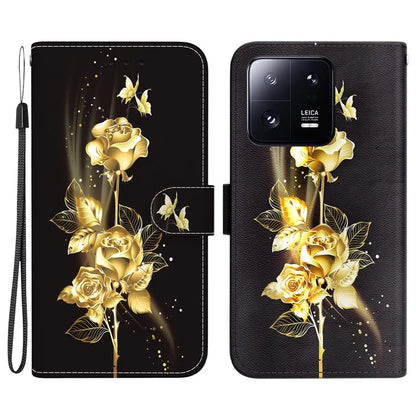 For Xiaomi 13 Pro 5G Case Pattern Printing Folio Flip Phone Cover