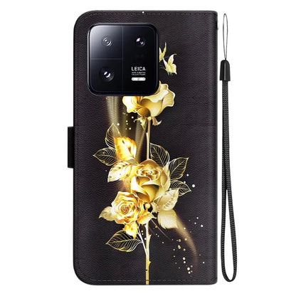 For Xiaomi 13 Pro 5G Case Pattern Printing Folio Flip Phone Cover