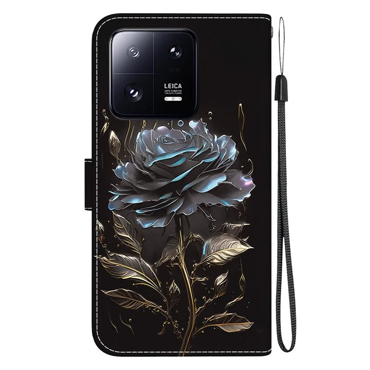 For Xiaomi 13 Pro 5G Case Pattern Printing Folio Flip Phone Cover