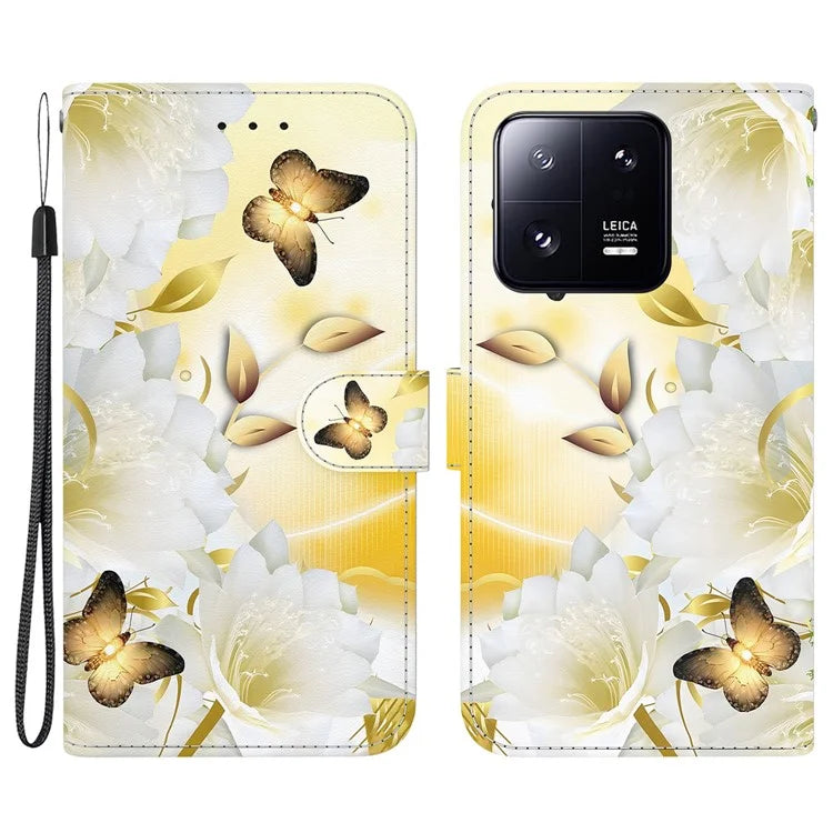 For Xiaomi 13 Pro 5G Case Pattern Printing Folio Flip Phone Cover